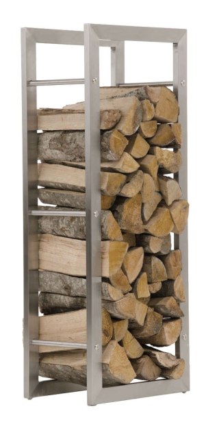 Stojak na drewno Keri 25x60x150 ze stali nierdzewnej
