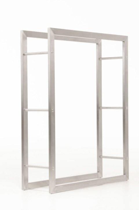 Stojak na drewno Keri ze stali nierdzewnej 25x80x100