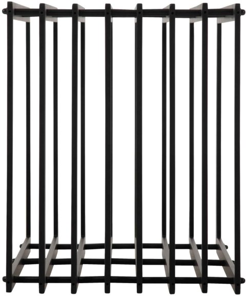 Stojak na drewno kominkowe Irving 40x50x100 cm czarny mat