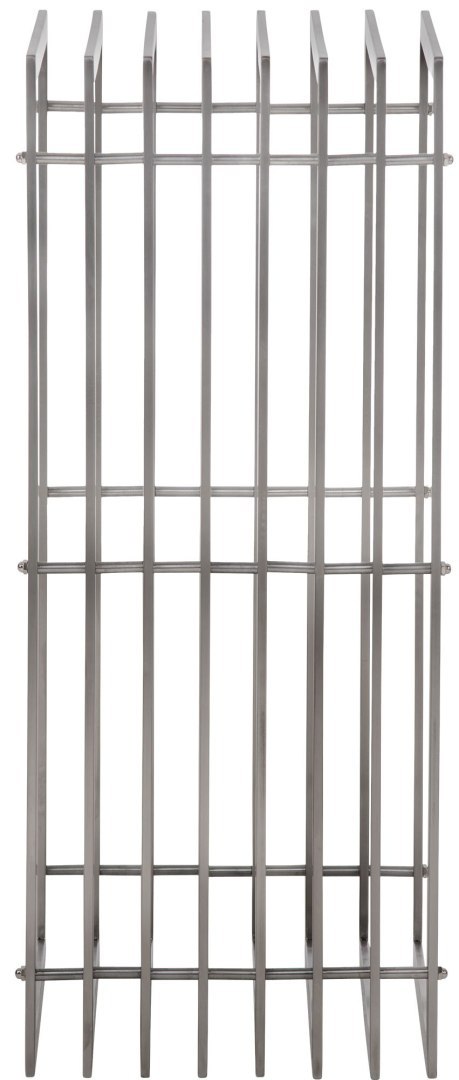 Stojak na drewno kominkowe Irving 40x50x100 ze stali nierdzewnej