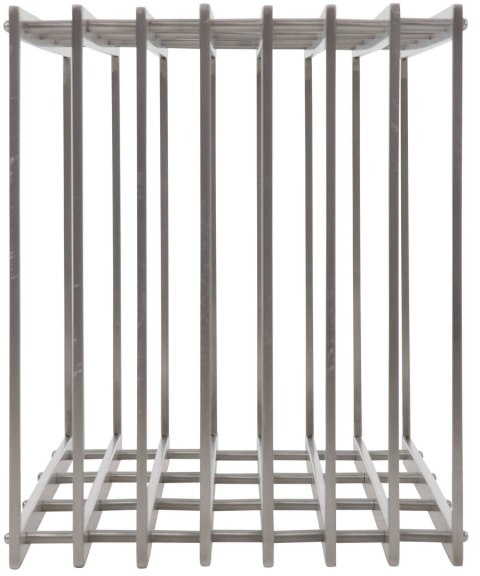 Stojak na drewno kominkowe Irving 40x50x100 ze stali nierdzewnej