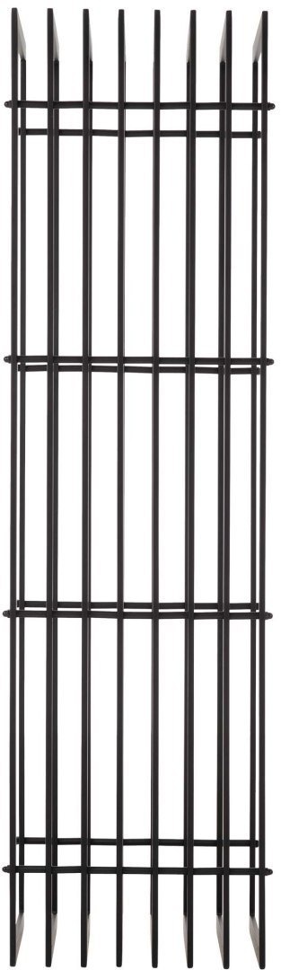 Stojak na drewno kominkowe Irving 40x50x150 czarny mat