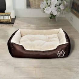  Ciepłe legowisko dla psa z poduszką, rozmiar M