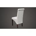  Krzesła stołowe, 6 szt., białe, sztuczna skóra Lumarko!