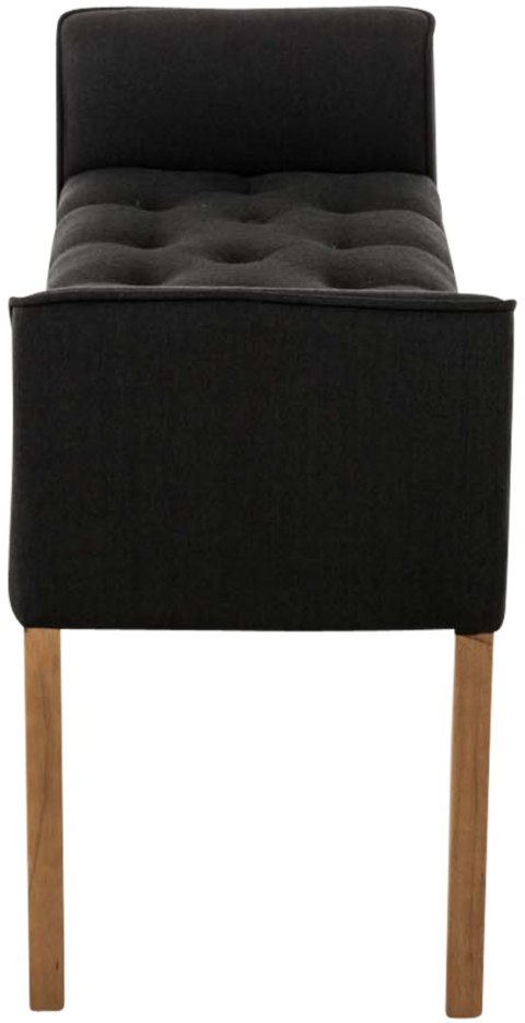 Chaiselongue Cleopatra, tapicerowana, szara, z kauczukowym stelażem
