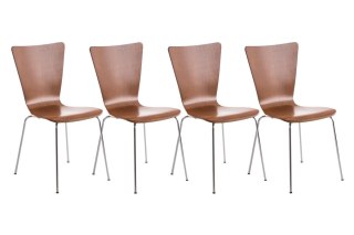 Krzesło konferencyjne Aaron brązowe 4 sztuki, ergonomiczne