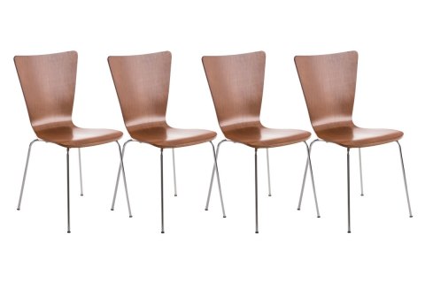 Krzesło konferencyjne Aaron brązowe 4 sztuki, ergonomiczne