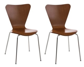 Krzesło konferencyjne Calisto brązowe 2 sztuki, ergonomiczne