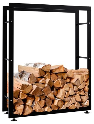Stojak na drewno Keri V2 25x80x100 czarny