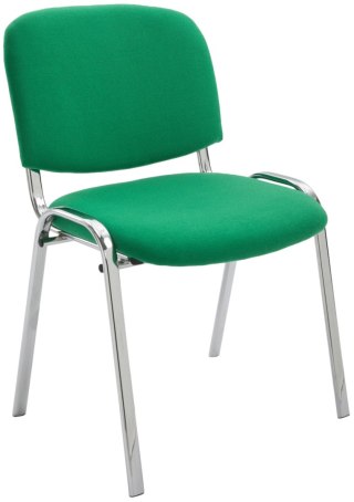 Krzesło konferencyjne Ken z tkaniny zielone
