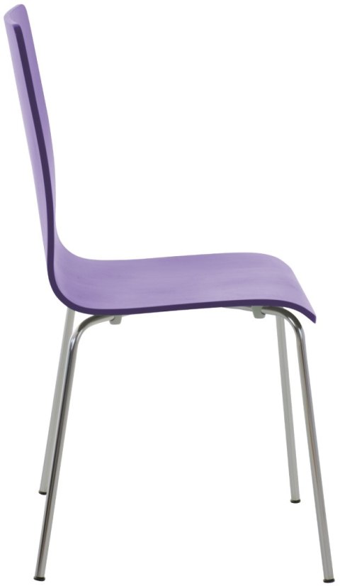 Krzesło konferencyjne Pepe lila 2 sztuki, ergonomiczne, drewniane, metalowe