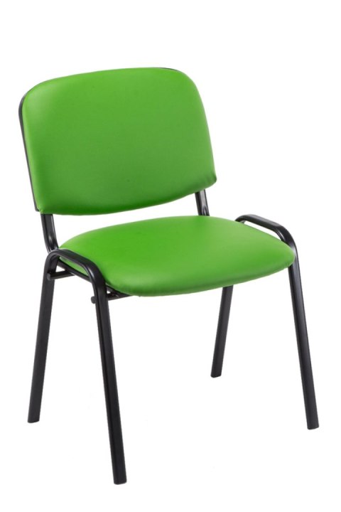 Krzesło konferencyjne Ken z ekoskóry zielone