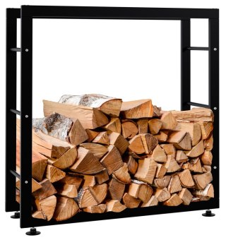Stojak na drewno Keri V2 czarny 25x80x80