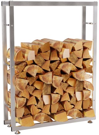 Stojak na drewno Keri V2 ze stali nierdzewnej 25x80x150 cm