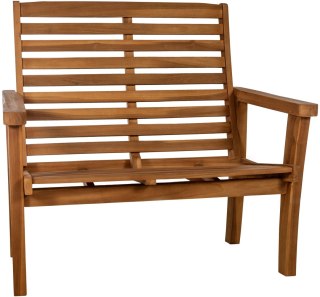 Ławka ogrodowa Nicosia 120 cm z teakowego drewna, z funkcją leżenia