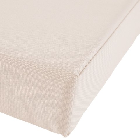 Ławka ogrodowa Daxon z poduszką 120 cm kremowa