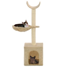  Drapak dla kota z sizalowymi słupkami, 105 cm, beżowy