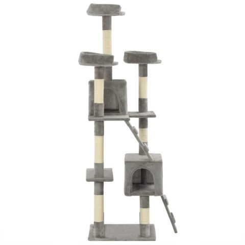  Drapak dla kota z sizalowymi słupkami, 170 cm, szary Lumarko!