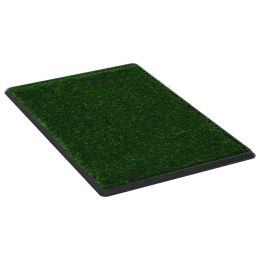  Toaleta dla zwierząt z tacą i sztuczną trawą, zieleń, 76x51x3cm Lumarko!
