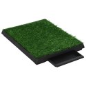  Toalety dla zwierząt z tacą i sztuczną trawą, 2 szt, 63x50x7 cm Lumarko!