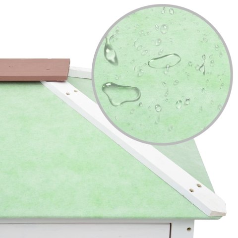  Klatka dla królików, 2 poziomy, brązowa, drewniana Lumarko!