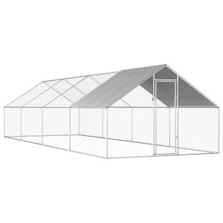  Klatka zewnętrzna dla kurcząt, 2,75x8x1,92 m, stal galwanizowana Lumarko!