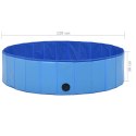  Składany basen dla psa, niebieski, 120 x 30 cm, PVC Lumarko!