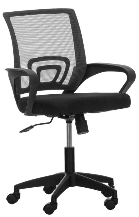 Fotel biurowy Auburn czarny z ergonomiczną poduszką