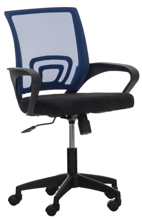 Fotel biurowy Auburn niebieski z ergonomicznym oparciem