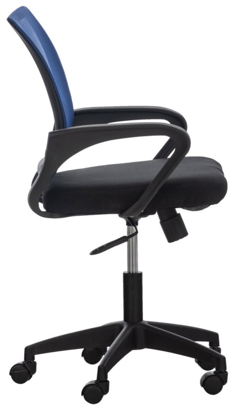 Fotel biurowy Auburn niebieski z ergonomicznym oparciem