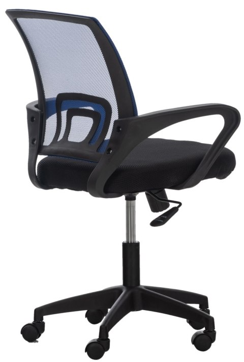 Fotel biurowy Auburn niebieski z ergonomicznym oparciem