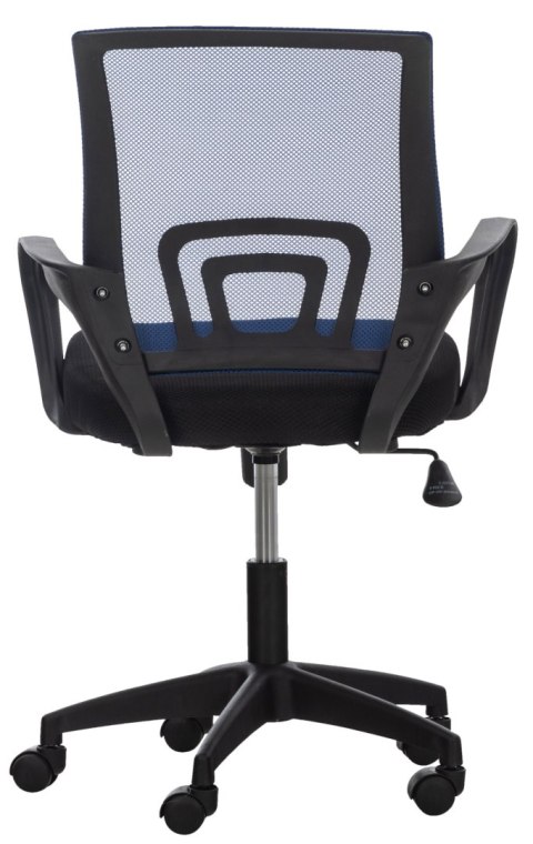 Fotel biurowy Auburn niebieski z ergonomicznym oparciem