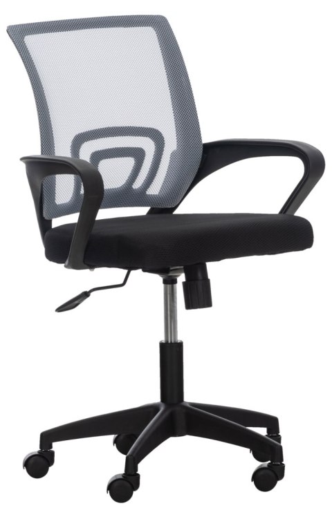 Fotel biurowy Auburn szary z regulacją wysokości i ergonomicznym oparciem