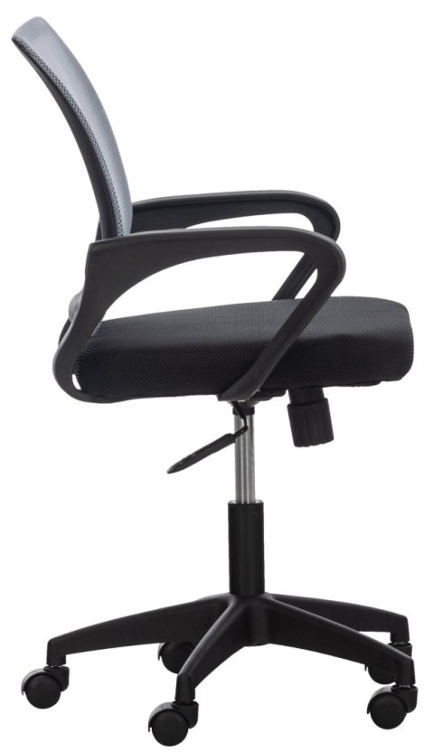 Fotel biurowy Auburn szary z regulacją wysokości i ergonomicznym oparciem