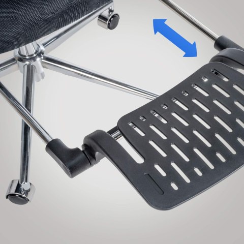 Fotel biurowy Grover czarny z ergonomiczną regulacją
