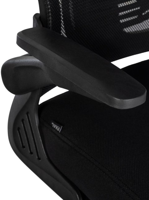Fotel biurowy Roseburg czarny z ergonomicznymi funkcjami