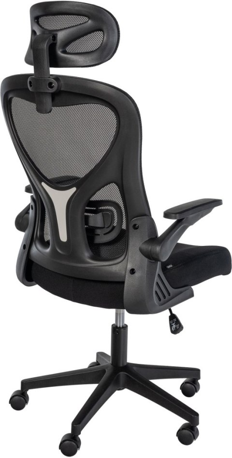 Fotel biurowy Roseburg czarny z ergonomicznymi funkcjami