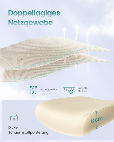 Toaletka z lustrem składanym, beż piaskowy