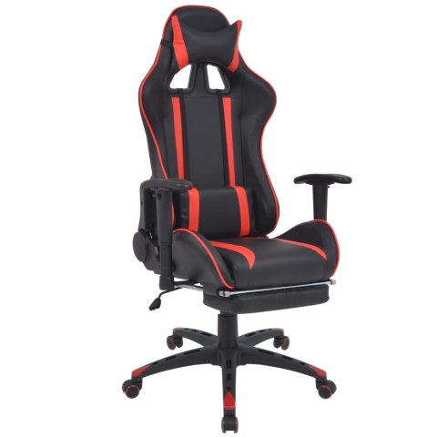  Regulowane krzesło biurowe z podnóżkiem, czerwone Lumarko!