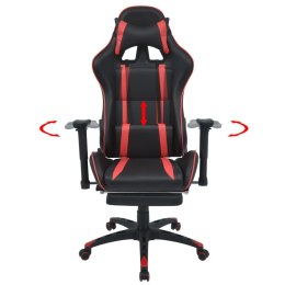  Regulowane krzesło biurowe z podnóżkiem, czerwone Lumarko!