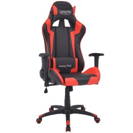  Rozkładane krzesło biurowe, sportowe, sztuczna skóra, czerwone Lumarko!