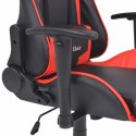  Rozkładane krzesło biurowe, sportowe, sztuczna skóra, czerwone Lumarko!