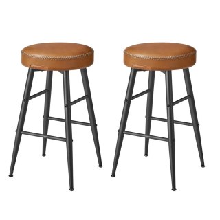 Echo Collection zestaw 2 stołków barowych krzesło barowe krzesło kuchenne sztuczna skóra 30 "wysoka kuchnia jadalnia łatwy monta