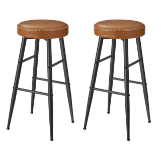 Echo Collection zestaw 2 stołków barowych krzesło barowe krzesło kuchenne sztuczna skóra 30 "wysoka kuchnia jadalnia łatwy monta