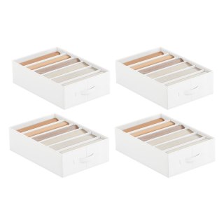 Składany organizer do garderoby na spodnie, Klasyczna biel, 4, 42x30x17 cm