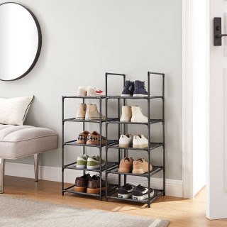 Półka na buty z 10 poziomami 33 x 33 x 173 cm, Czarny