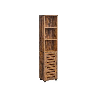 Brązowa szafka łazienkowa w stylu vintage