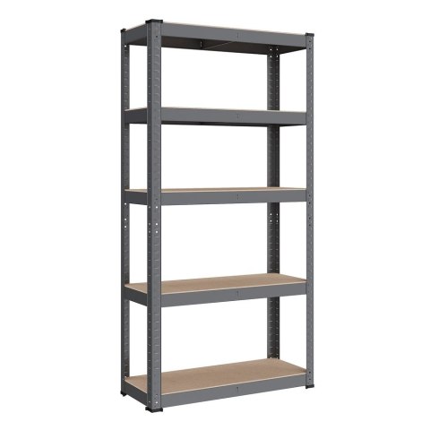 Półka stojąca, regał, półka do przechowywania, 5 półek, półka kuchenna, półka, 150 x 75 x 30 cm, nośność do 650 kg, regulowane p