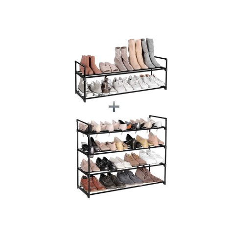 Organizer na buty z 3 półkami, 3 poziomy (30 x 92 x 54 cm)