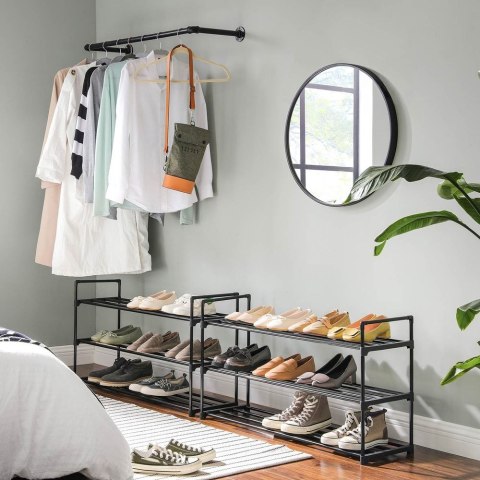 Organizer na buty z 3 półkami, 3 poziomy (30 x 92 x 54 cm)